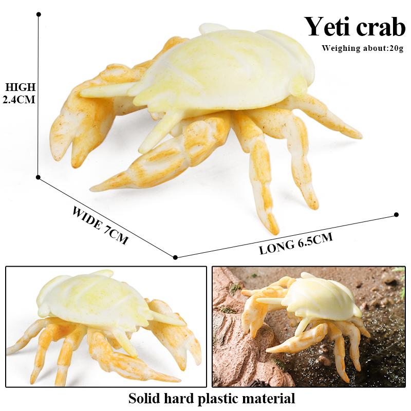 

Oenux Симуляция Океанской Морской Жизни Животные Модель Прелестный Краб Фигурки Игрушка Коллекция Топперов для Торта Jouet Детский Образовательный Подарок