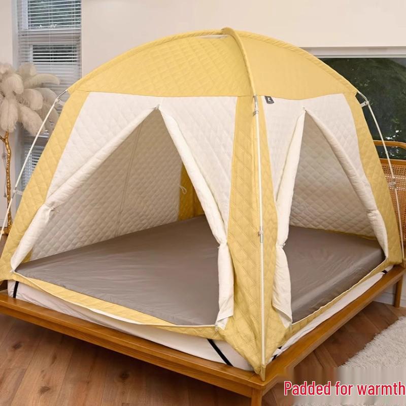 Winter & Autumn Insulated Windproof Tent with Clip-On Cotton for Adults & Kids