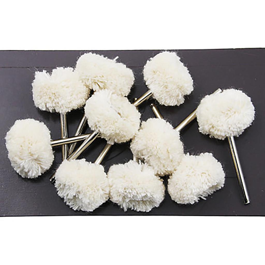 Amber Polishing Shank Wool Wheel Polishing Head With Shank Wool Wheel