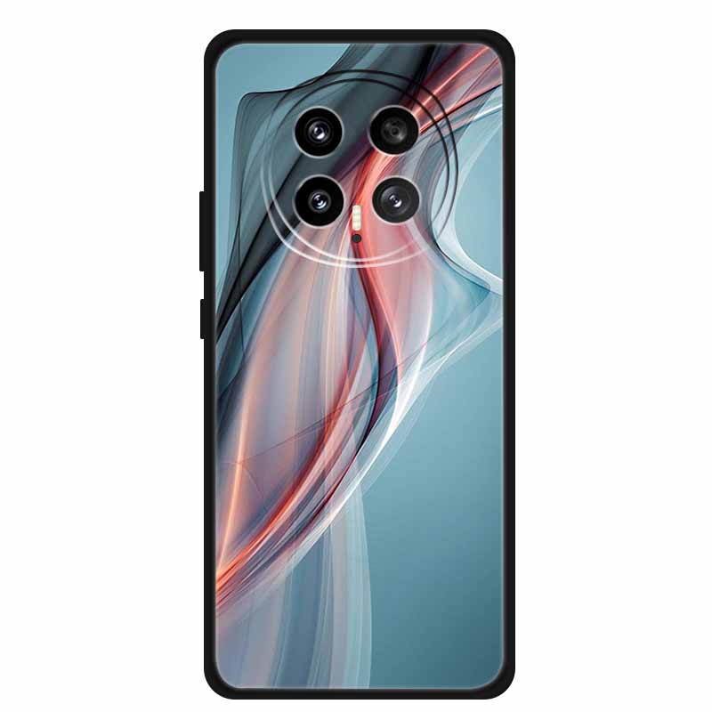 Mobile Phone Protective Case For Honor Magic8 5G Floral Painted Soft Black Silicone Back Cover For Honor Magic 8 2025 Case Funda