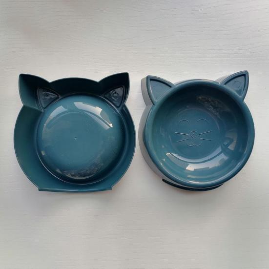 Yousheng Pet Food Bowl Cat Face Shape Large Capacity Feeding Dish Cat Bowl Pet Water Drinking Feeder for Small Dogs
