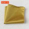 Striped Polyester Silk Pocket Square for Wedding or Business