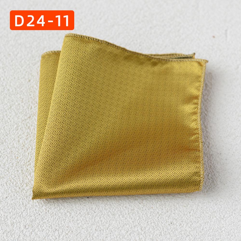 Striped Polyester Silk Pocket Square for Wedding or Business