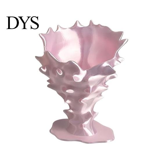 Nordic Style Home Decor Creative 3D Printed Flower Vase, Modern Decorative Minimalist Container, Office Desk Holder Artistic Floral Arrangement