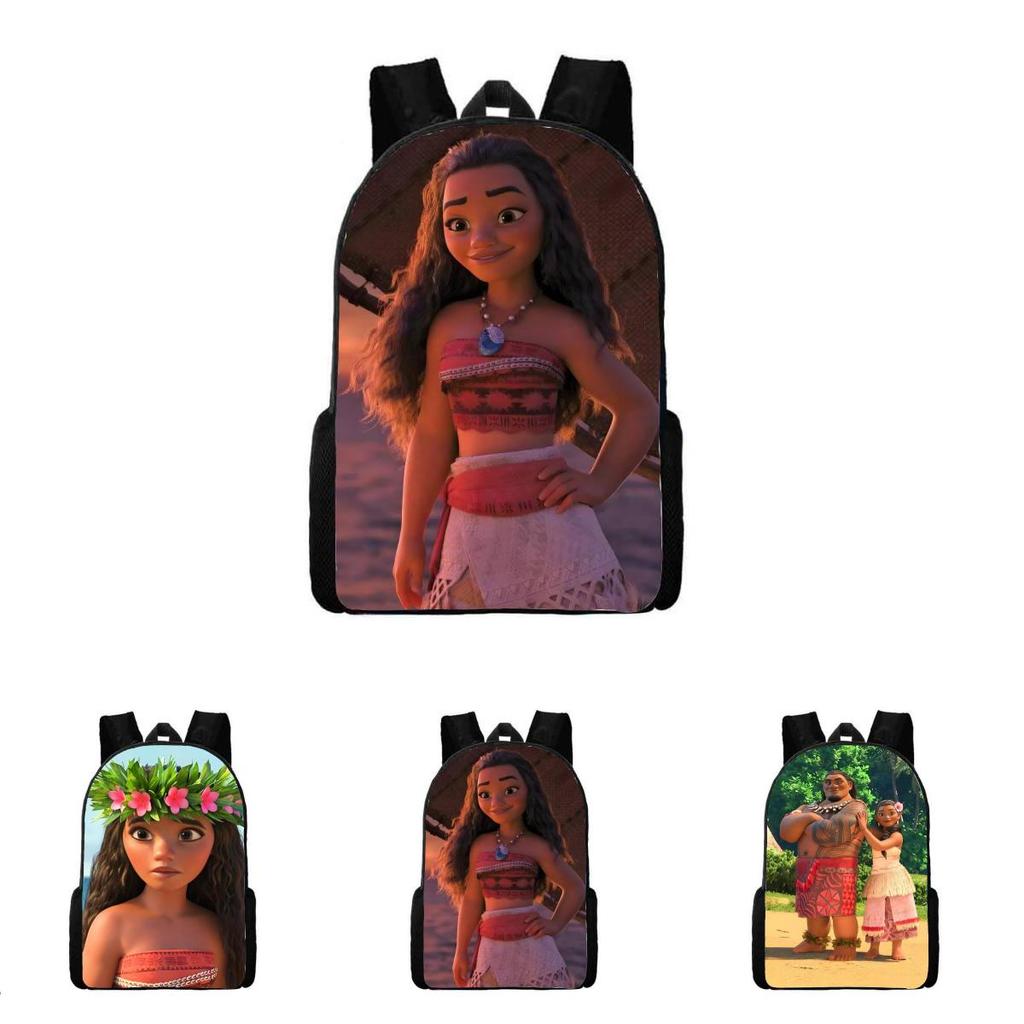 Moana Ocean Character Kids Backpack Set With Durable Waterresistant Material For School Use