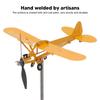 Veleta de Avión Piper J3 Cub Metal 3D Indicador de Dirección del Viento Exterior para Tejado Decoración de Jardín