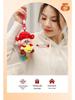 Creative Five Gods Plush Keychain: God of Wealth & Guanyin Lying Down