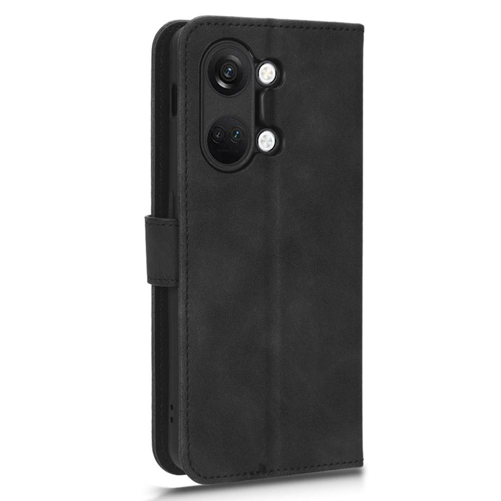 For OnePlus Nord 3 5G/Ace 2V PU Leather Flip Folio Wallet Case Stand Feature Skin-touch Shockproof Cell Phone Cover