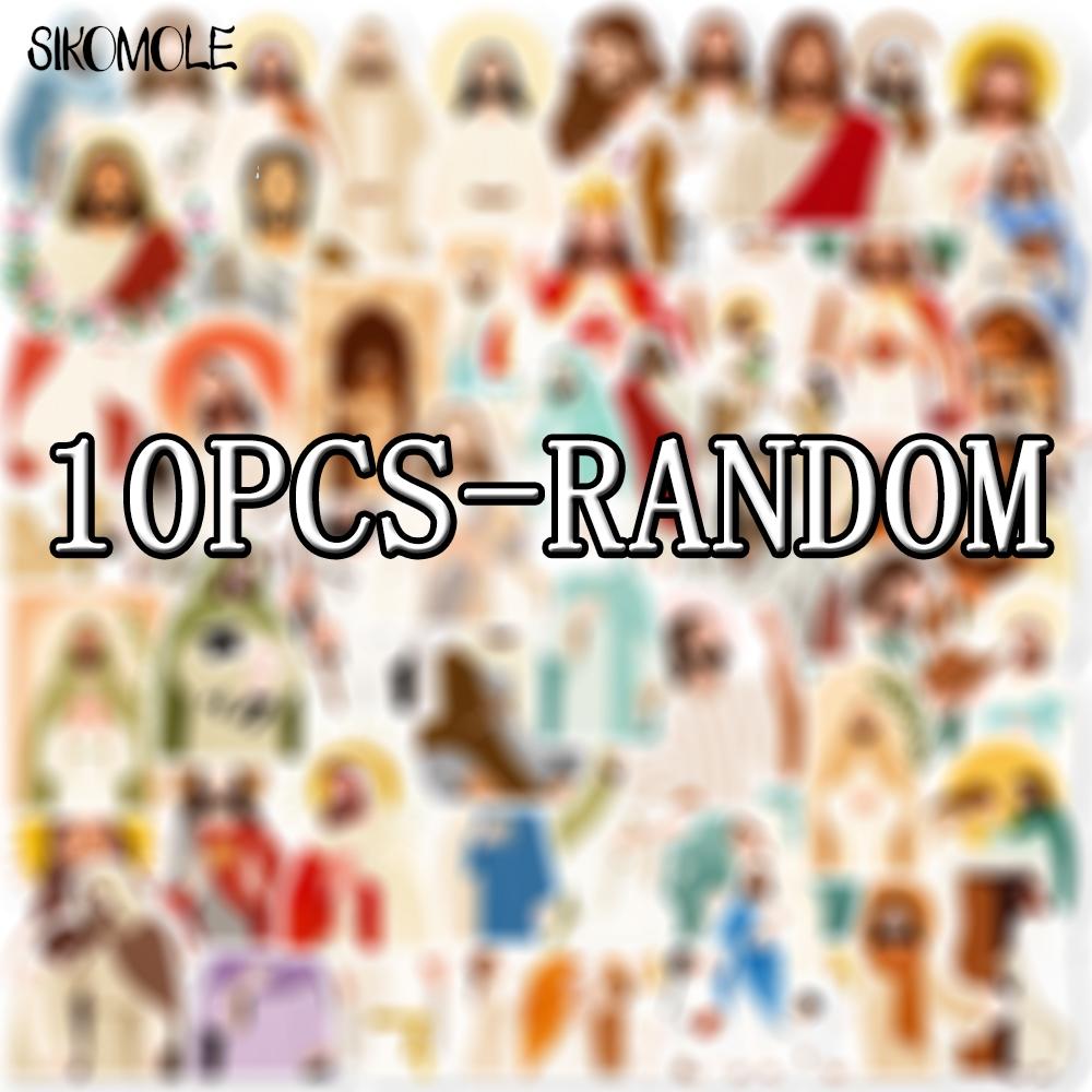 103056Pcs Cartoon Jesus Christian Religion Stickers Aesthetic Diy Scrapbook Stationary Suitcase Car Decal Graffiti Sticker Toy