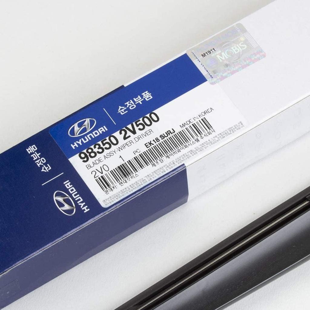 Genuine OEM 98350-2V500 Windshield Wiper Blade, LH / 983502V500 for Hyundai Kia