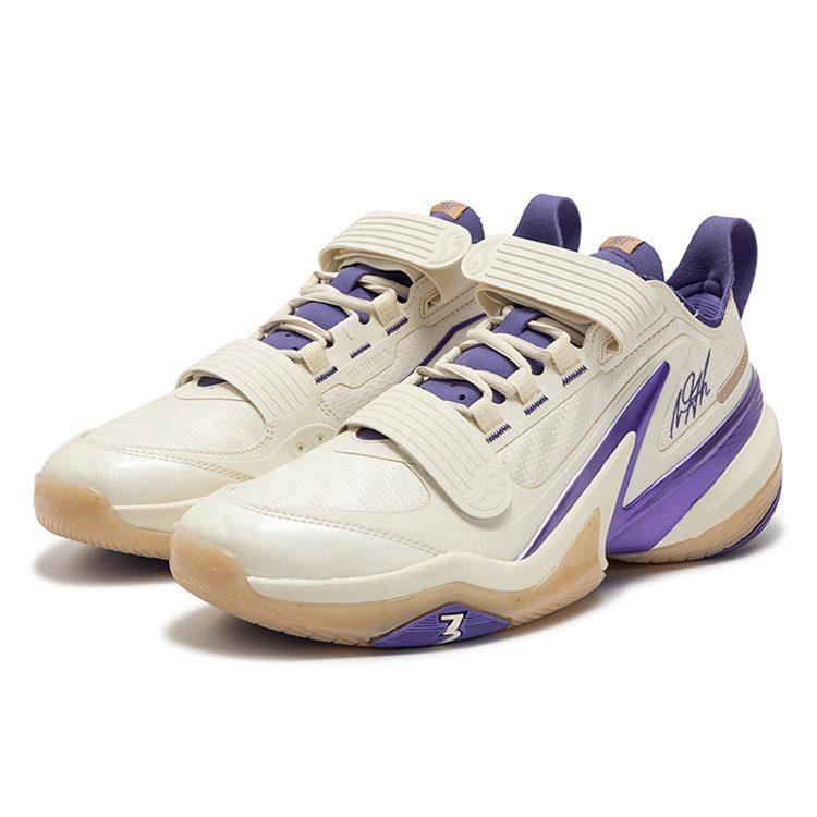 361 AG 5 PRM 824 Ammortizzazione Antiscivolo Resistenti all'Abrasione Scarpe da Basket Basse Unisex Viola Sago 672441124-1