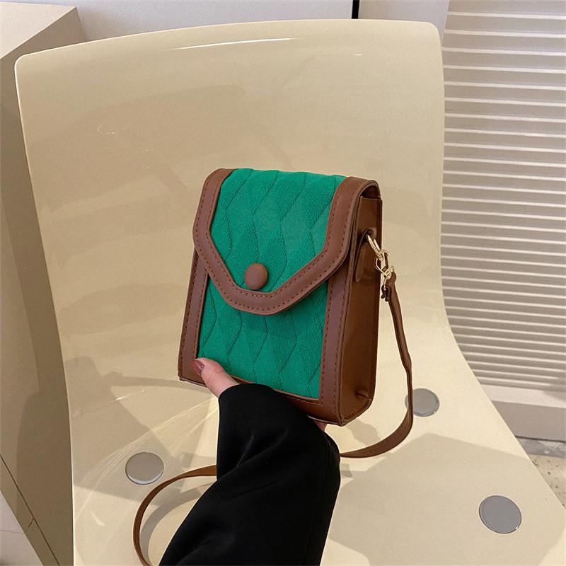 Trendy Grid Patchwork Women's Bag With High Quality Texture For 2023 Early Spring