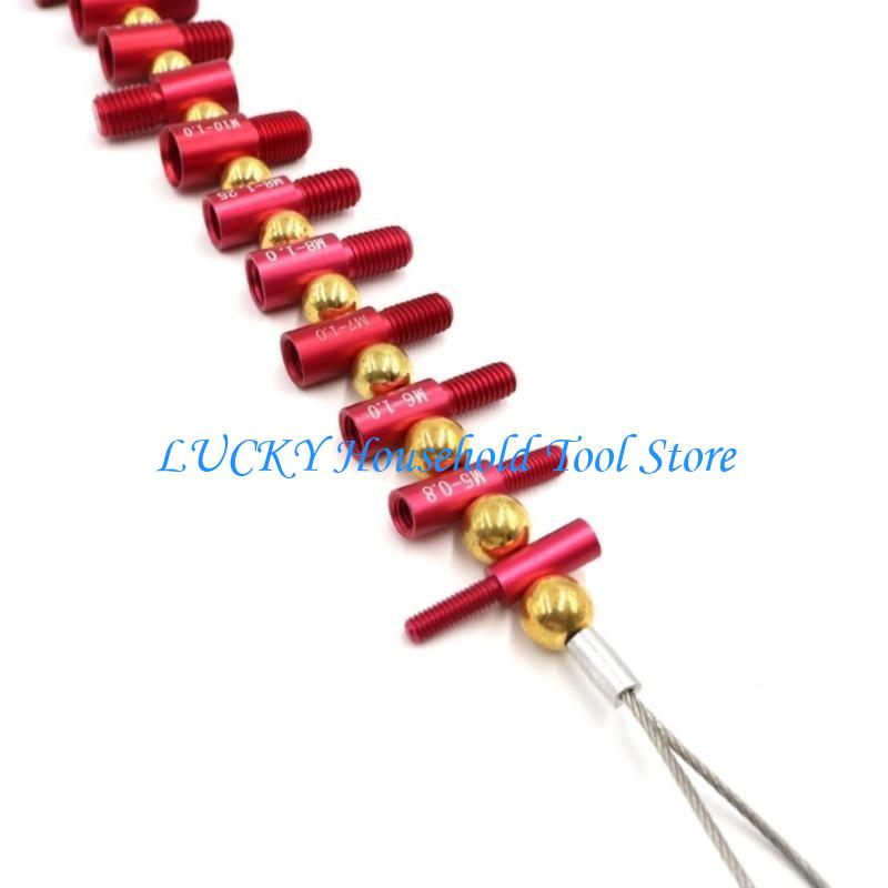 J0MC Thread Checker Detachable Nut and Bolt Size Gauge Bolt Nut Thread Identifier China Mainland