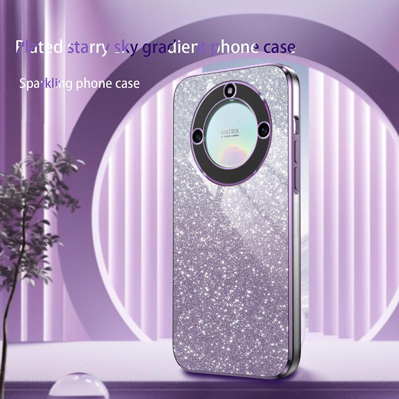 For Huawei Honor X40 Luxury Electroplated Glitter Case For Honor X40i X9A Magic 5 Lite Soft TPU Bumper Clear Phone Back Cover