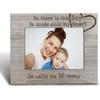 Mom Picture Photo Frames 5x7 - Gifts from Daughter Son for Mother's Day Birthday, Family Picture Frame for Mommy and Me, Wooden Picture Frames