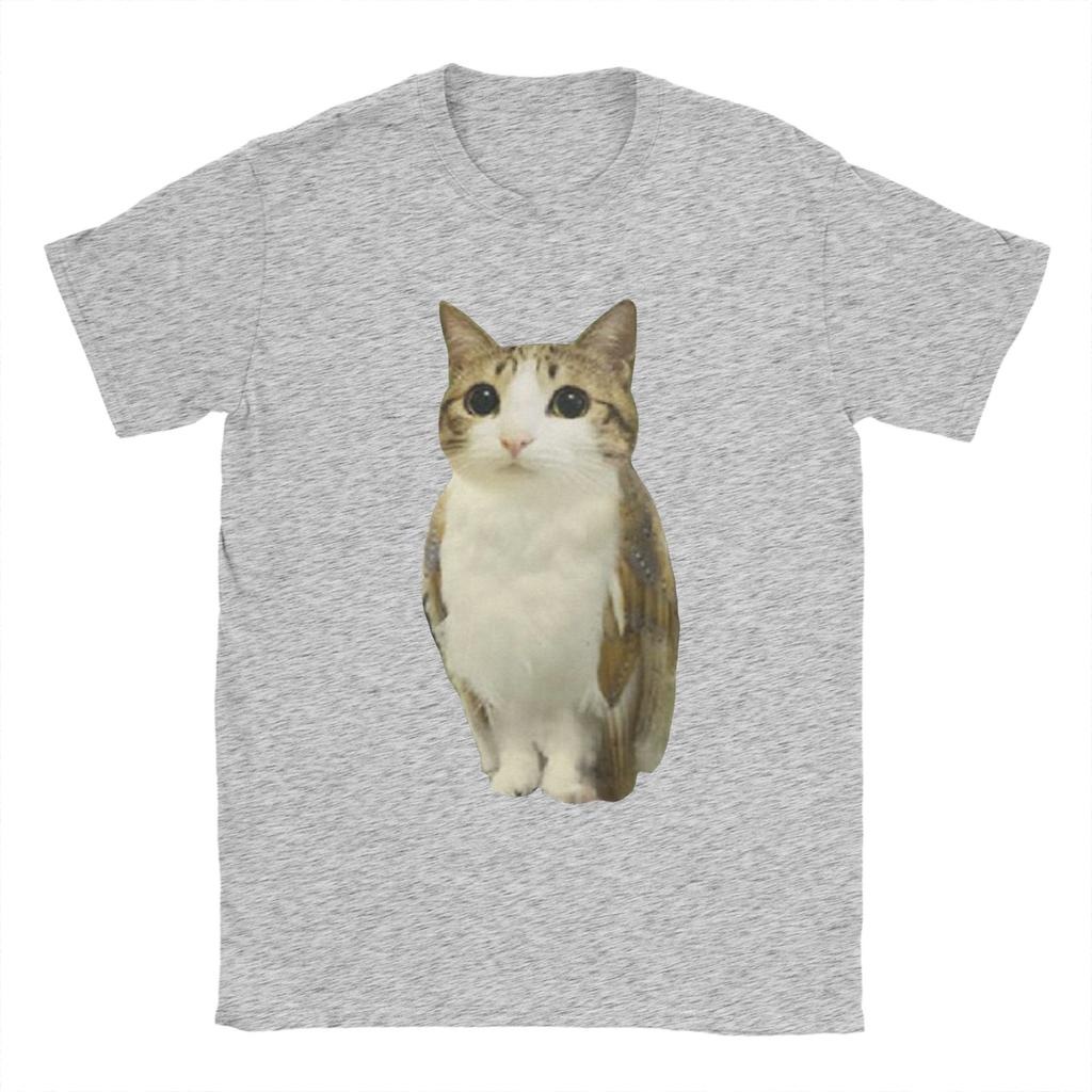 Cool Funny Meowl Cat Meme TShirt for Women Crewneck T Shirt Short Sleeve Tees Classic Clothing Aesthetic Y2K Funny Clothing