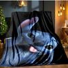 Energetic Alien Character Blanket Flannel Throw for Sofa, Indoor, Camping, Living Room, Office, Chair, And Bed Soft Birthday Gift