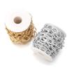 5 Yards/Roll Aluminum Embossed Chains O-Shaped Chain for Jewelry Findings DIY Bracelet Necklace Bag Clothing Accessories Supply