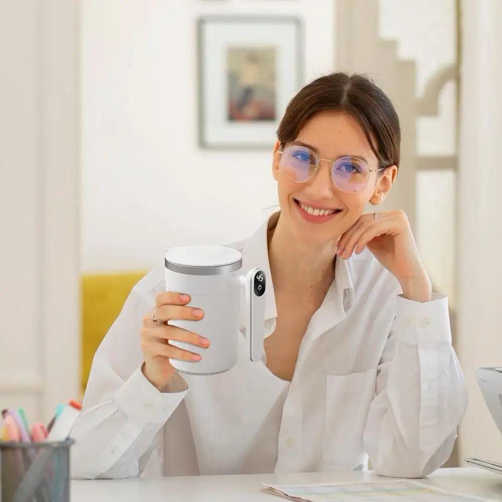 Digitalanzeige Automatischer Rührbecher Staubdichter Deckel Elektrischer Rührbecher Milch
