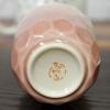 Stilvolle Kutani-Ware Teetasse mit silberner Glasur, rosa, perfekt zum Feiern Ihres 60. Geburtstags. Hergestellt in Japan.