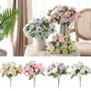 High Quality Big Head Artificial Peony Flowers Bud DIY Accessories Lifelike Floral Bridal Bouquet Home Decoration