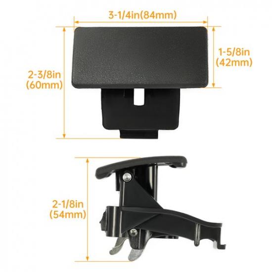 For Chevy Colorado GMC Canyon Hummer H3 Glove Box Latch Handle Black 2004-2012