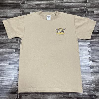Vintage 90s Y2K Alaska Bush Pilot The Last Frontier Tshirt Medium Brown VTG