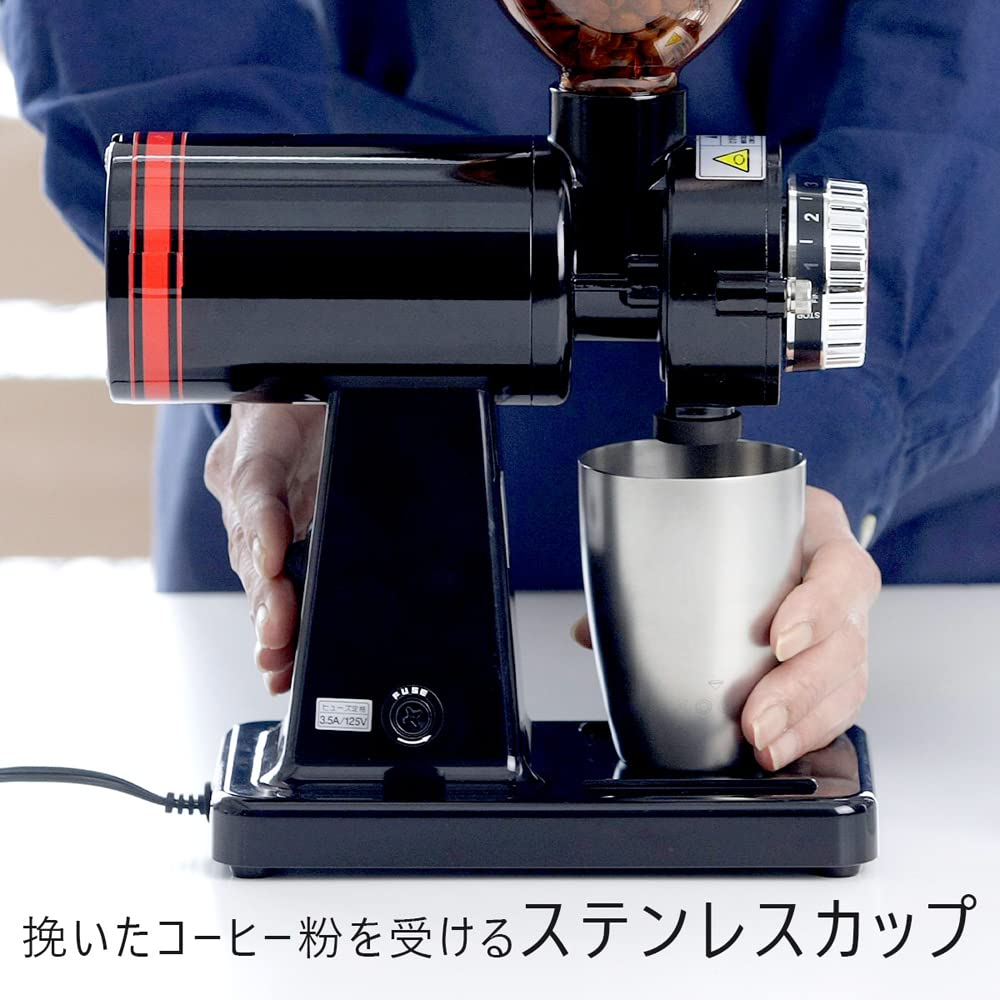 Shimomura Kikaku KOGU Kaffeebohnenbecher 250ml Edelstahl Matt Mahlgut-Auffangbehälter Spülmaschinenfest Küchen-Barista-Werkzeug 44343