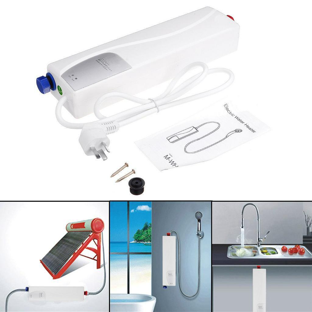 3000W Portable Mini Instant Electric Mini Tankless Water Heater 220V Hot Instantaneous Water Heater System for Kitchen Bathroom