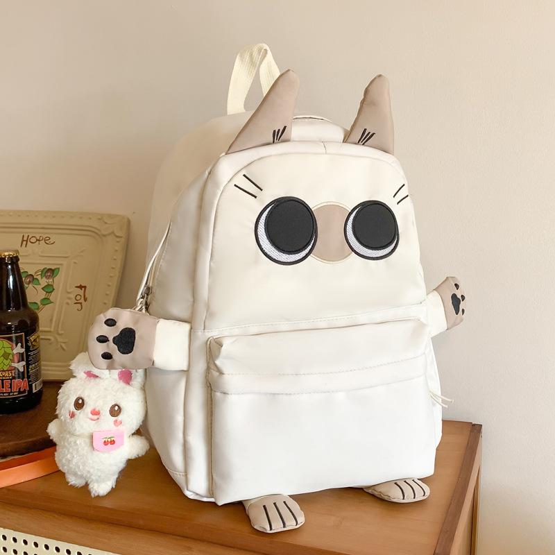Zaino Scolastico di Grande Capacità Design Carino Zaino per Studenti delle Scuole Superiori e Medie Materiale in Nylon con Scomparto per Computer Mochila