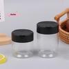 S-5/6Pcs Durable Plastic Double Flip-Top Transparent Seasoning Jar Portable Salt Cellar Empty Pepper Shaker for Kitchen