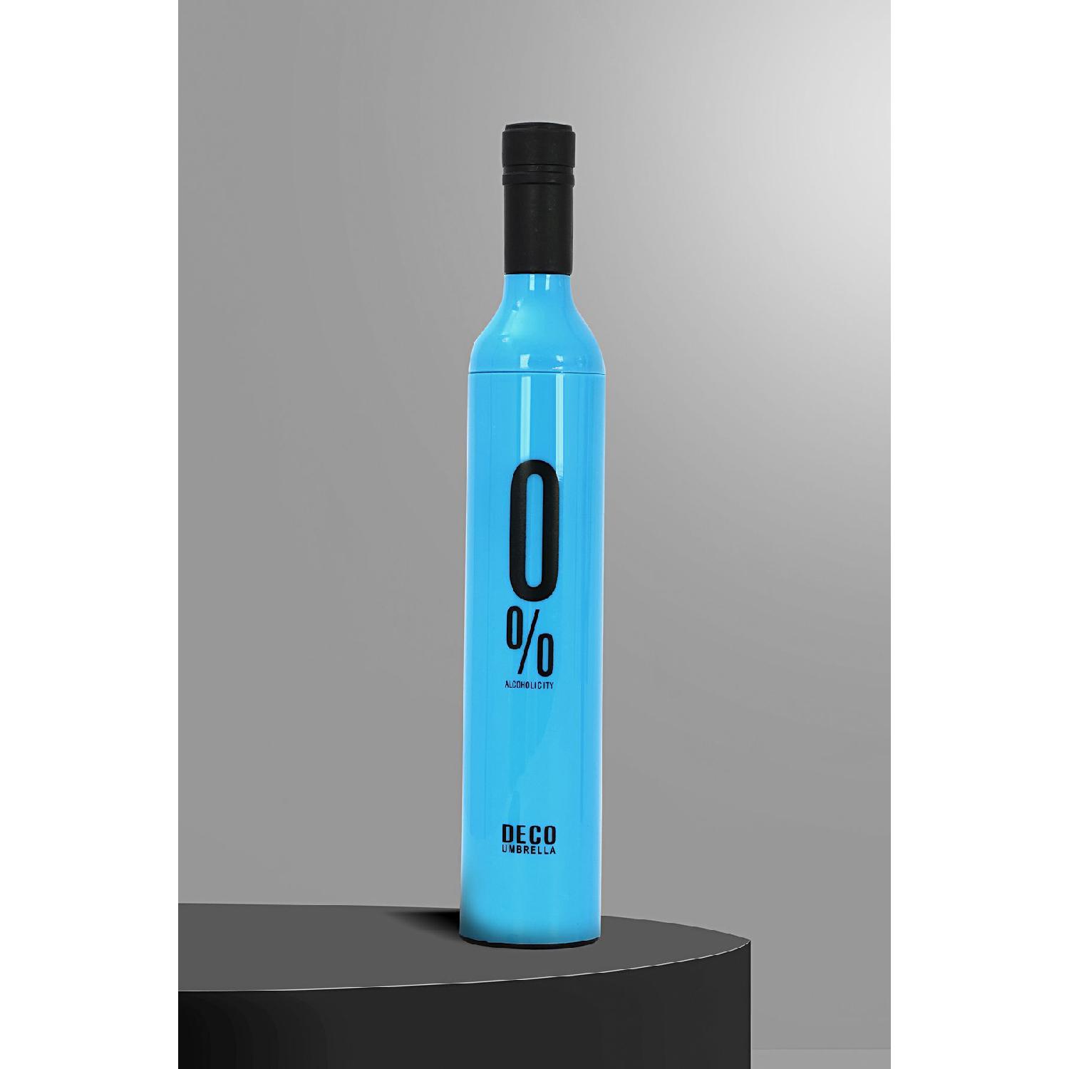 

Парасолька для пляшок із 8 дротами, що відкриваються та закриваються вручну синій