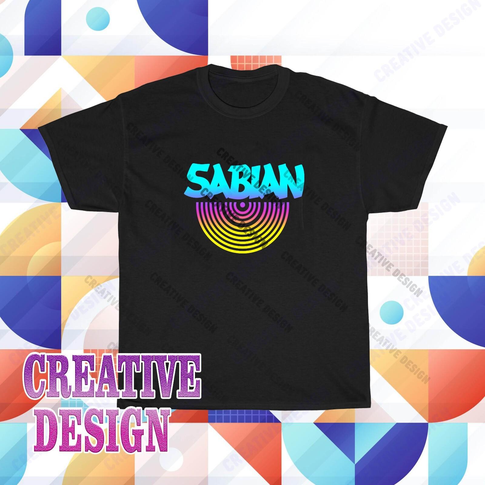 Sabian Cymbals Drums Classic Logo T- Shirt Funny Size S to 5XL S