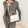 Street Style Pu Small Square Bag For Women With Stitch Detailing For Daily Use