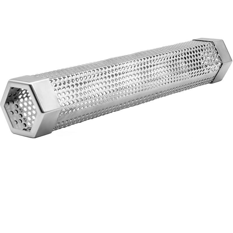 

LMETJMA Camping Pellet Smoker Tube Set 12inch Stainless Steel BBQ Wood Smoker Tube BBQ Smoke Tube for Pellet Smoker JT498