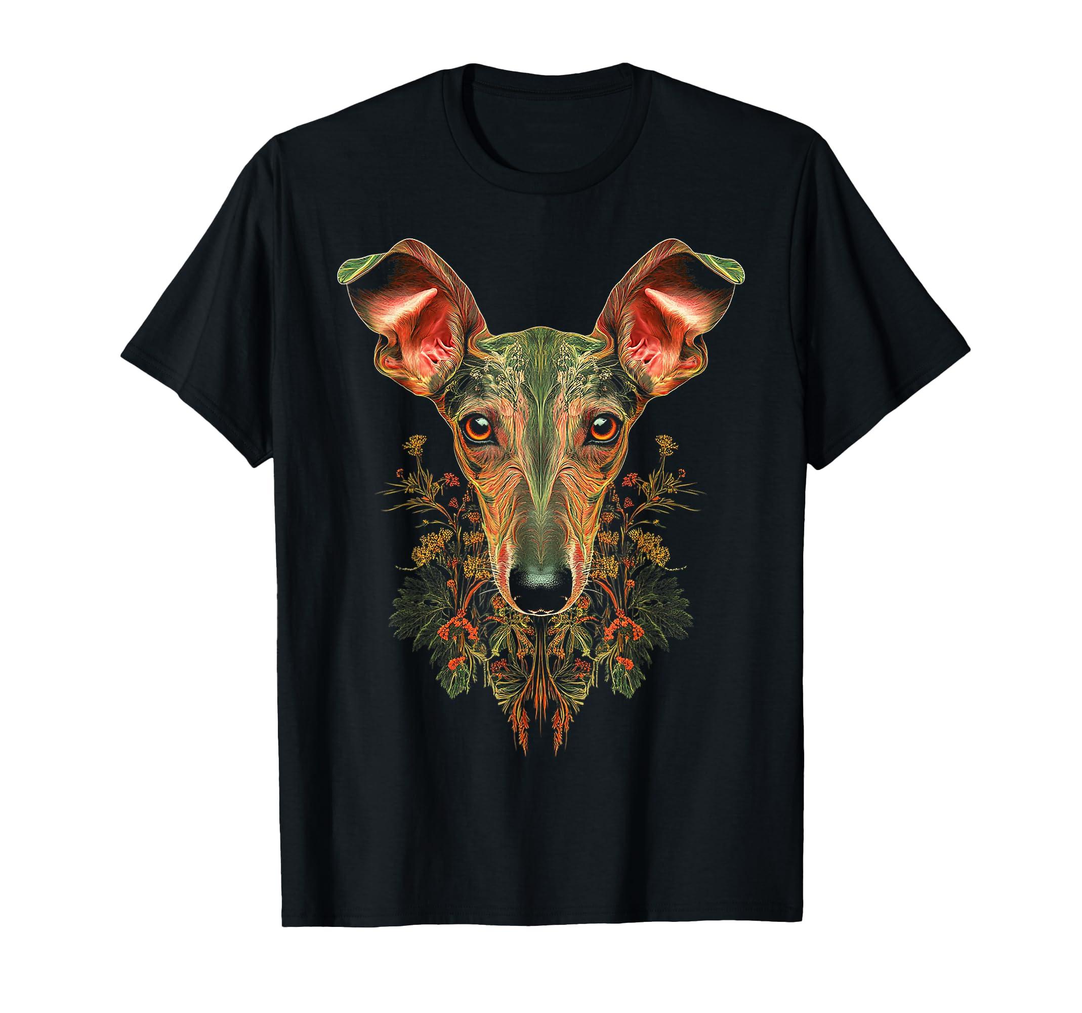 Whippet Dog Motif Pet Illustration Whippet T-Shirt