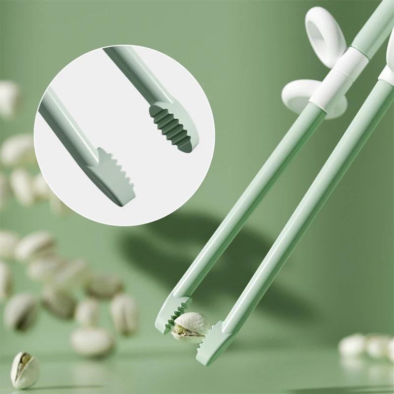 1/2 páry - Opakovaně použitelné tréninkové hůlky ve tvaru dinosaura - Pomůcky pro učení pro mladé začátečníky