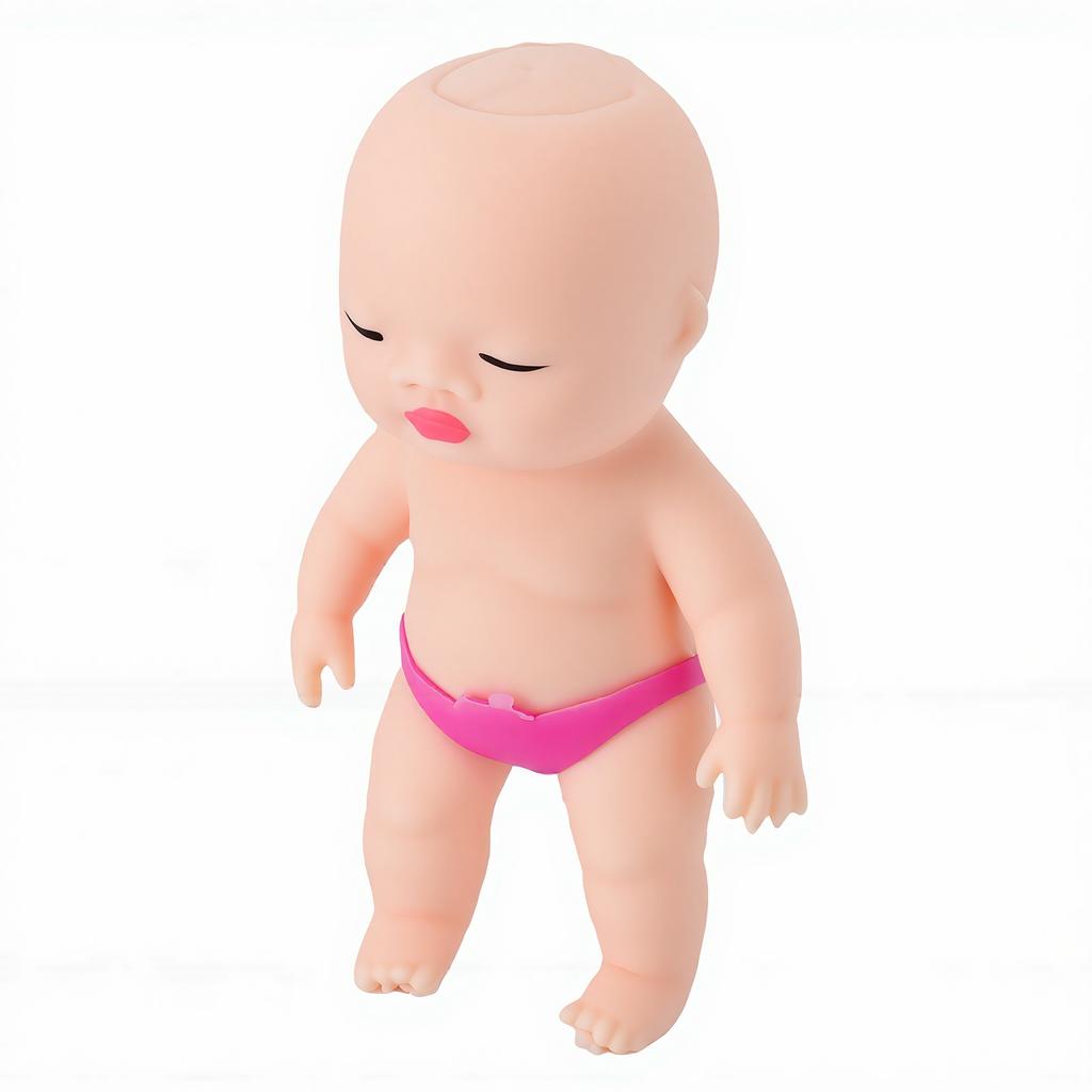 10cm Squeeze Stress Doll Toy High Plasticity Portable Reusable Anxiety Relief Stress Relieving Doll Toy