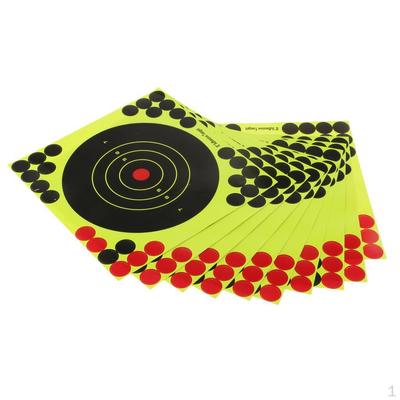 Autocollant anti-éclaboussures de papier, cible de tir réactif, 10 pièces