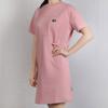 Puma Solid Color Spliced Loose Breathable Casual Sports Short Sleeve Dress Women dresses Pink 595996-14