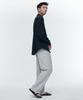 Musinsa Standard [Cooltandard] One-Pleat Wide Elastic Waist Slacks [Light Gray]