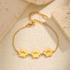 1/2/3 Cat Claw Bracelet for Women Girls,Gold Color Stainless Steel Chain Bracelets,Trendy Waterproof Jewelry Gift