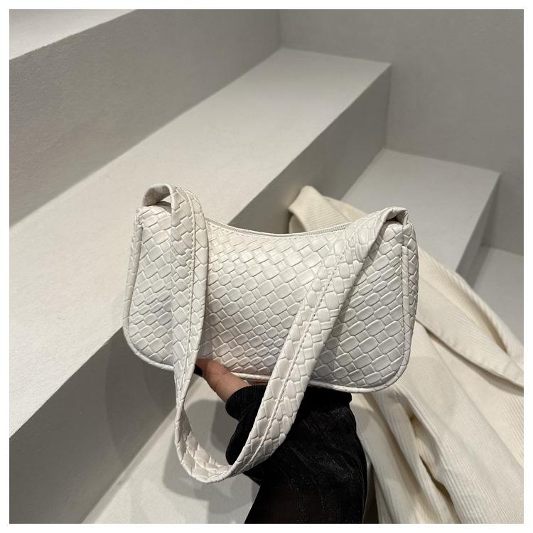 Spring and Summer New Korean Style Fashionable Shoulder Bag for Women Versatile Ins Underarm Bag Solid Color Square Bag for Women