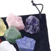Stones Collection, Tumbled Polished Crystals Gemstones (2-3-5cm ) with Velvet Storage Bag