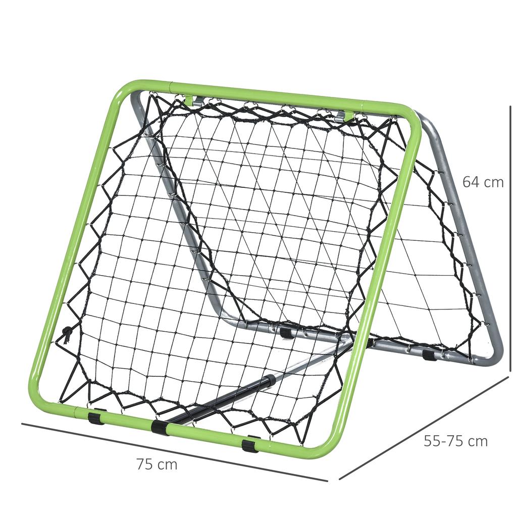 Football Training Net, Soccer Kickback Target Goal Both Side Rebounder Net