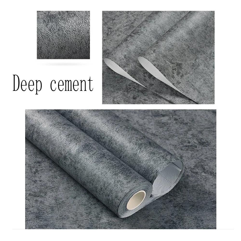 Cement Adhesive Sticker for Furniture Decoration Living Room Wallpaper Bedroom Film Vinyl PVC Waterproof Wallstickers Room Decor