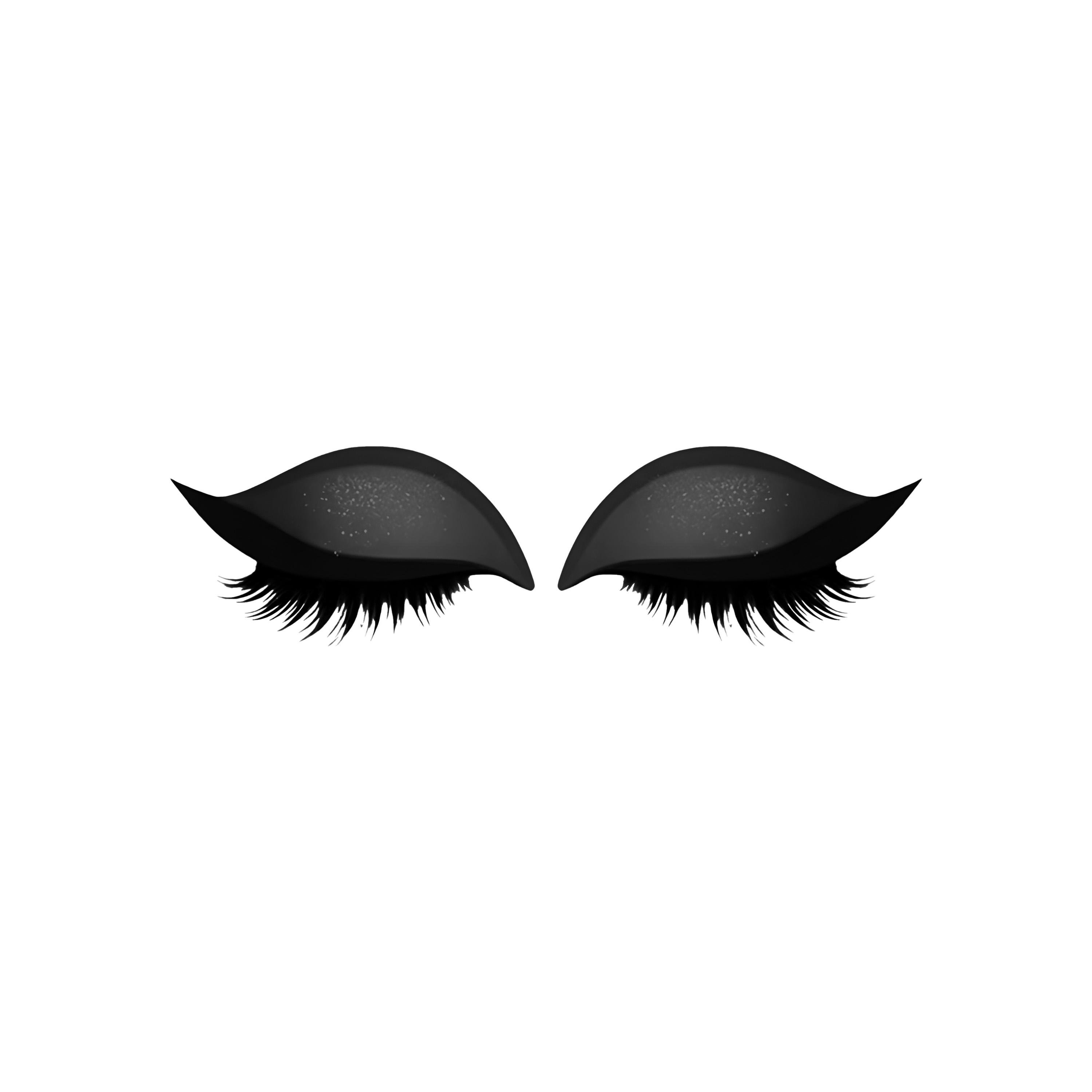 

Ленивые тени наклейки для ресниц One Size чёрный