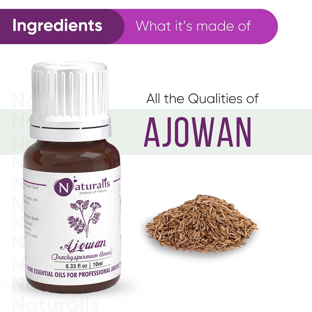 Huile Essentielle d'Ajwain/Ajowan Essence de la Nature Naturalis - 10ml