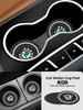 WMZW4 For Skoda Octavia Rapid Kodiaq Karoq Fabia Kamiq Sup Car Coaster Water Cup Bottle Holder Anti-slip Pad Mat Silica Gel Waterproof