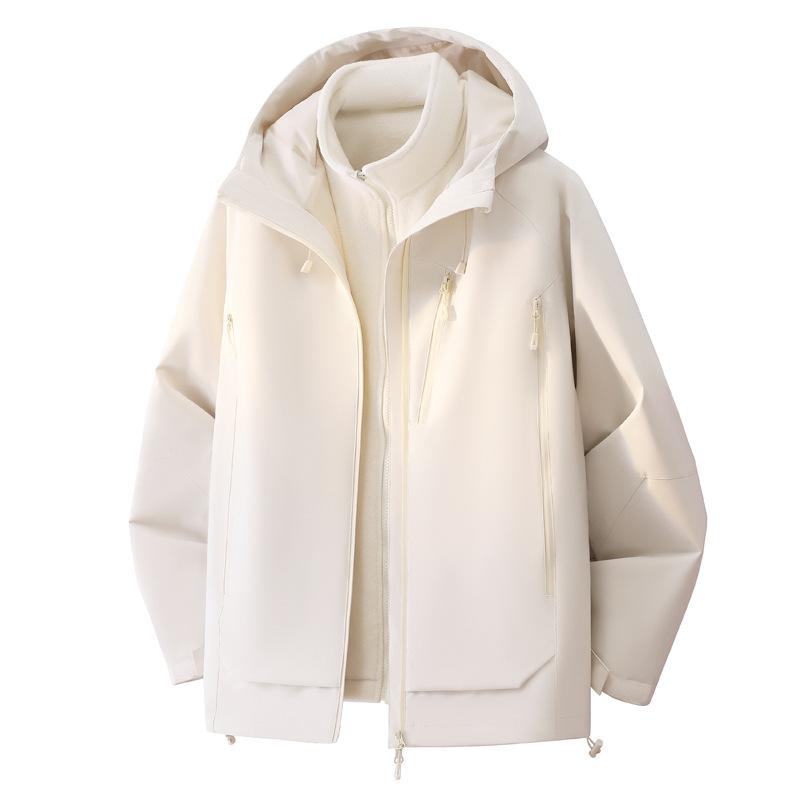 Hooded Jacket Three-in-one Men's Spring and Autumn Tide Brand Jacket Outdoor Windproof Mountaineering Suit Men